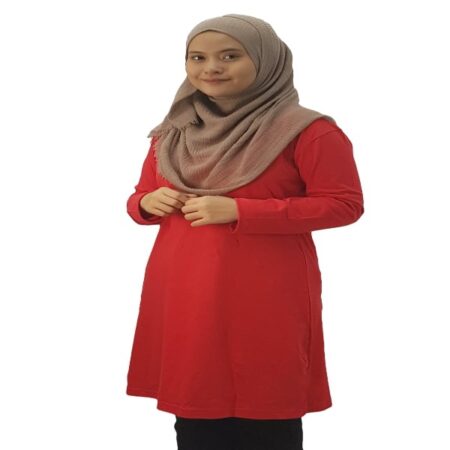 Classic Muslimah Fullycombed Red