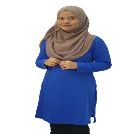 Classic Muslimah Fullycombed Royal Blue