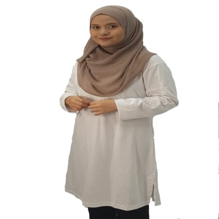 Classic Muslimah Fullycombed White