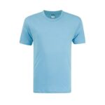 FOUR SQUARE Basic Short Sleeve Round Neck 100% Cotton Sky Blue