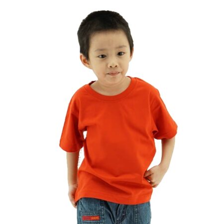 FOURSQUARE Kids Round Neck Cotton T-shirt – Red