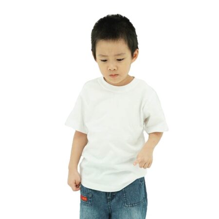 FOURSQUARE Kids Round Neck Cotton T-shirt – White