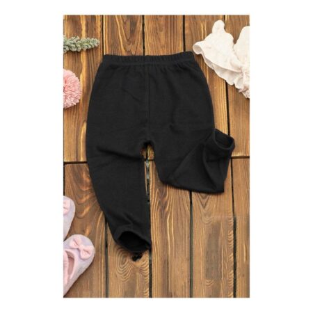 HAPPYBIRI Kids Legging 100% Cotton - Black