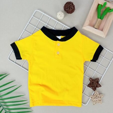 Kids Casual Polo 100% Cotton – Yellow
