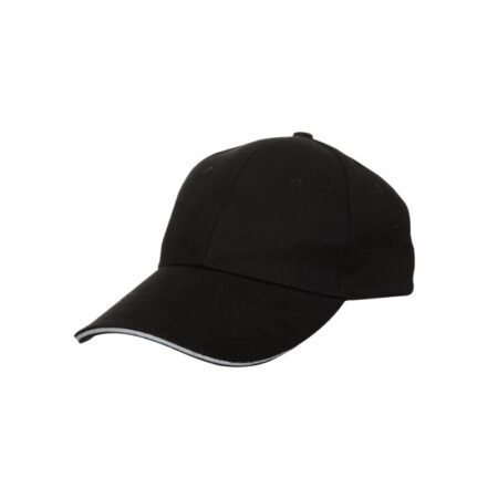 Sandwich Baseball Cap - (Black:White)