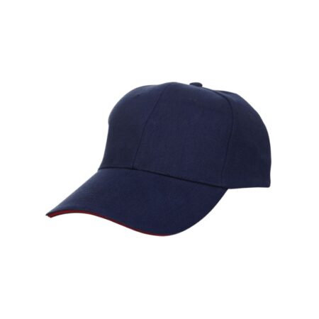 Sandwich Baseball Cap - (Navy Blue:Red)
