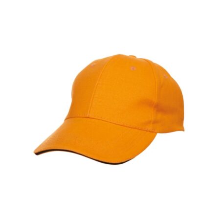 Sandwich Baseball Cap - (Orange:Black)