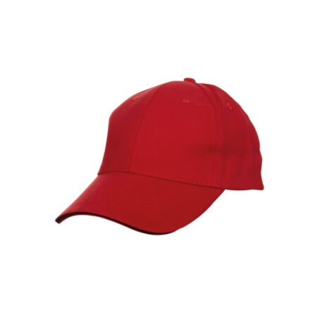 Sandwich Baseball Cap - (Red:Black)