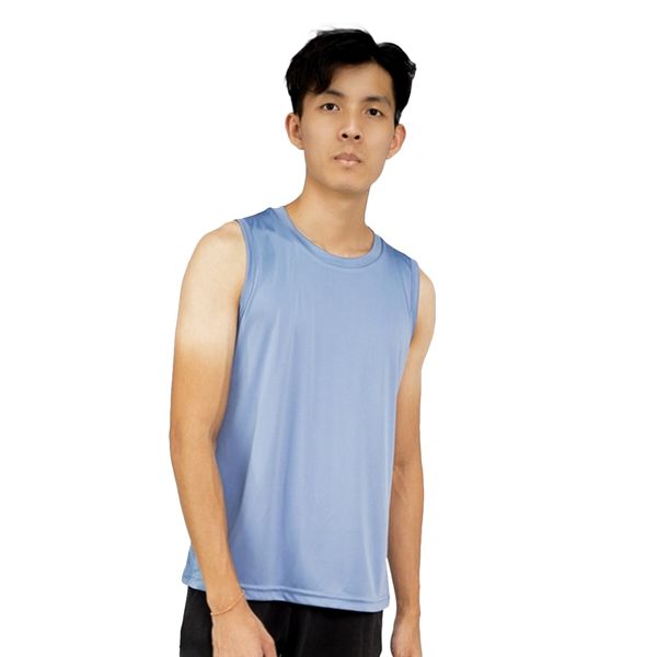 Sleeveless Gym T-Shirt colony blue