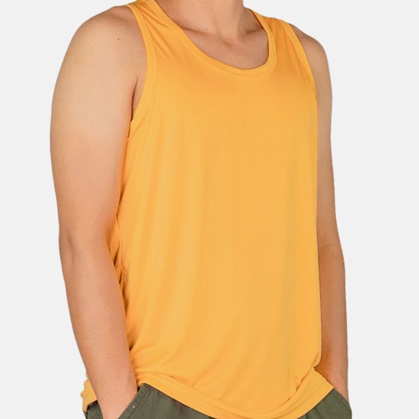 Sleeveless Supercool T-Shirt mustard yellow