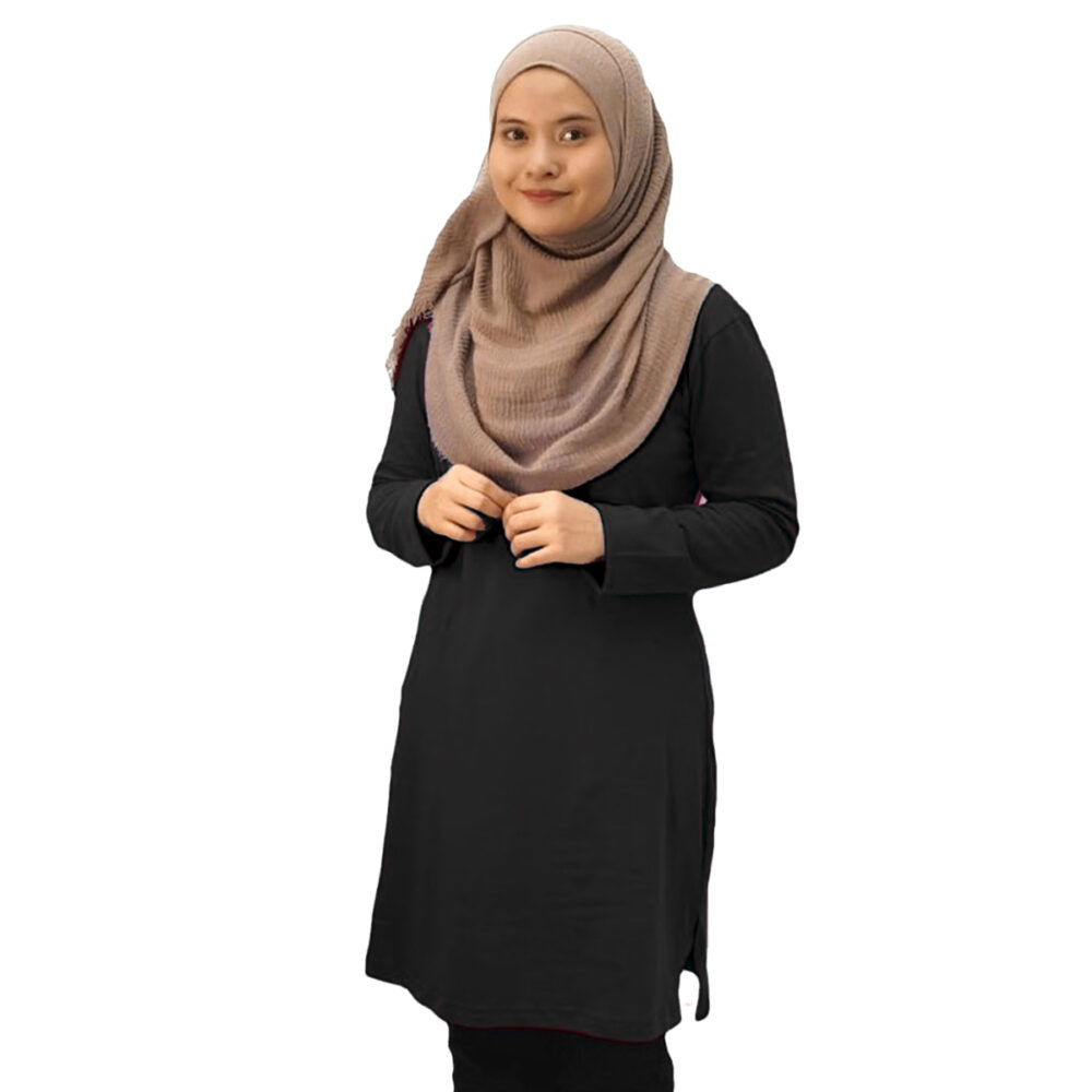 Classic Muslimah Fullycombed - Black