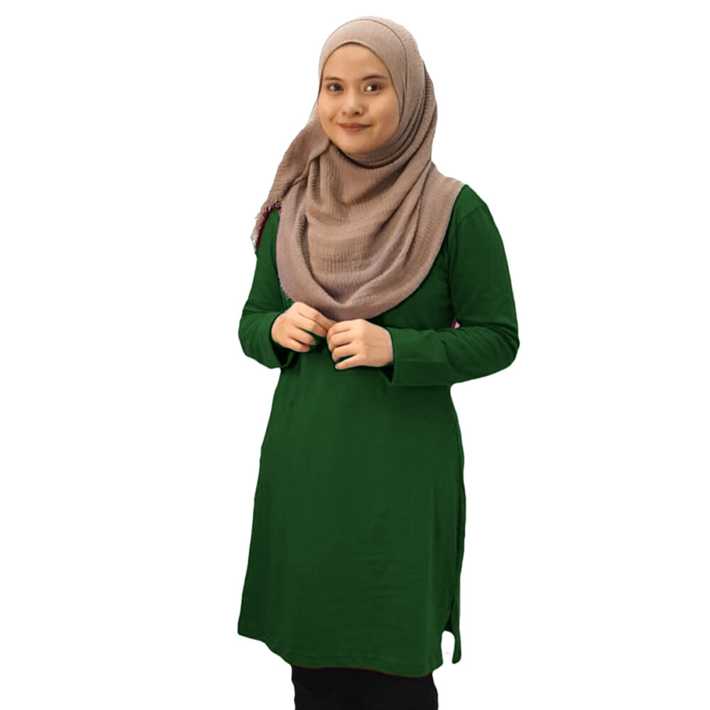 Classic Muslimah Fullycombed - Bottle Green