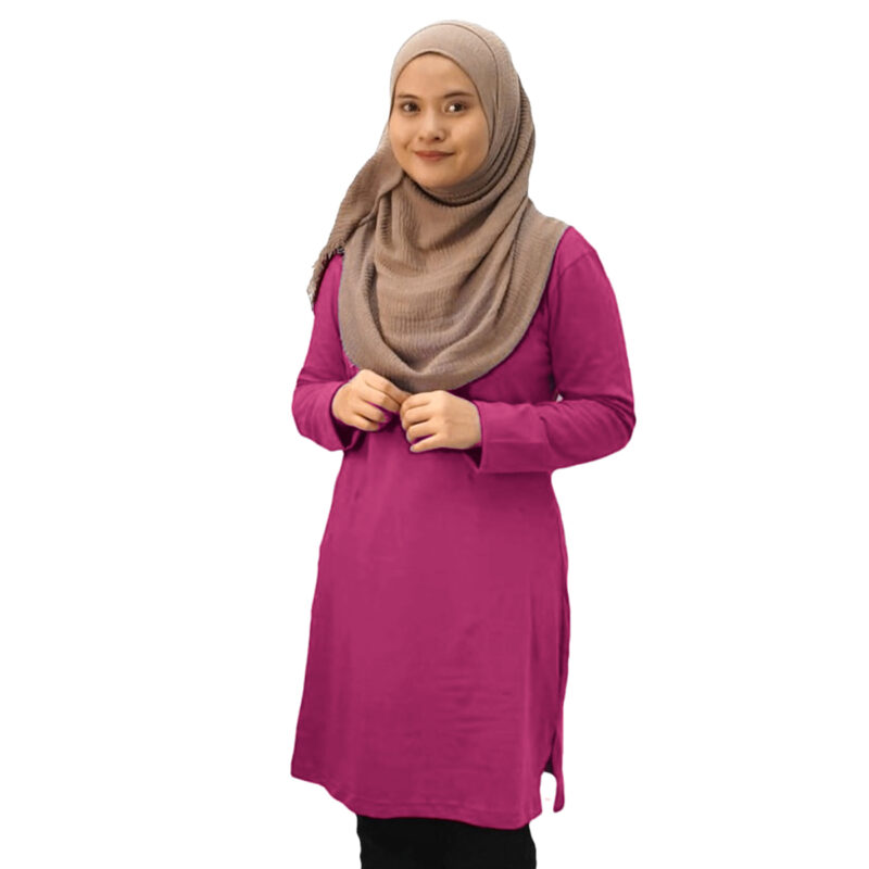 Classic Muslimah Fullycombed - Fuchsia