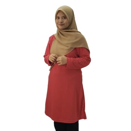 VERDANAH Feathersoft Microfiber Muslimah T-shirt Red