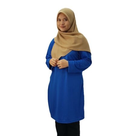 VERDANAH Feathersoft Microfiber Muslimah T-shirt Royal Blue