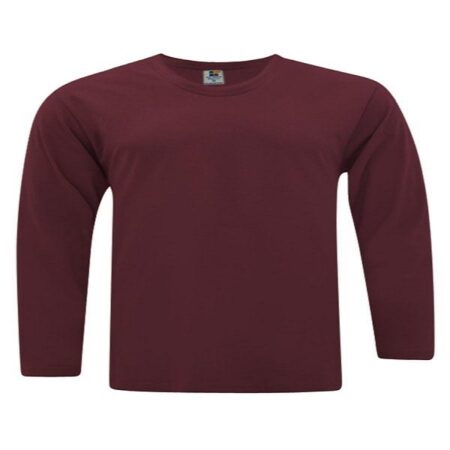 Vivid Supercool Long Sleeve T-Shirt - Burgundy