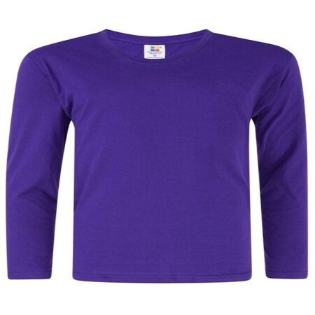 Vivid Supercool Long Sleeve T-Shirt - Purple