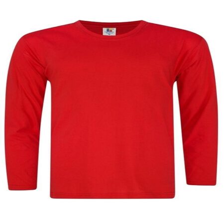 Vivid Supercool Long Sleeve T-Shirt - Red