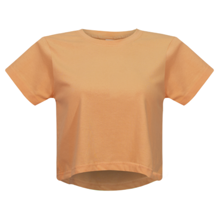 Women Crop Top T-Shirt - Apricot Ice