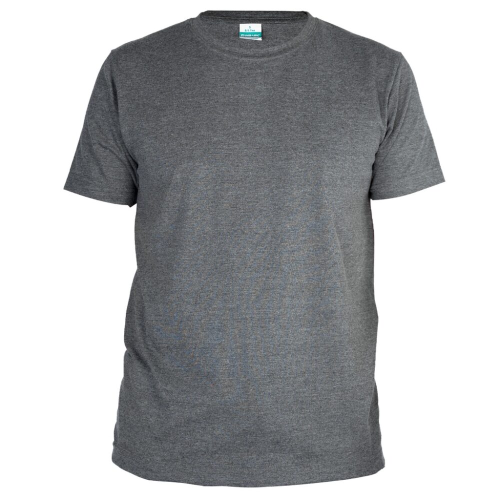 PANBASIC (190gsm) Premium Plain T-shirt Short Sleeve 100% Cotton Dark Melange