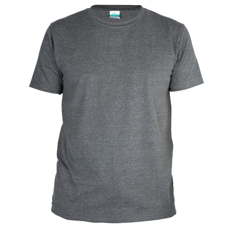 PANBASIC (190gsm) Premium Plain T-shirt Short Sleeve 100% Cotton Dark Melange