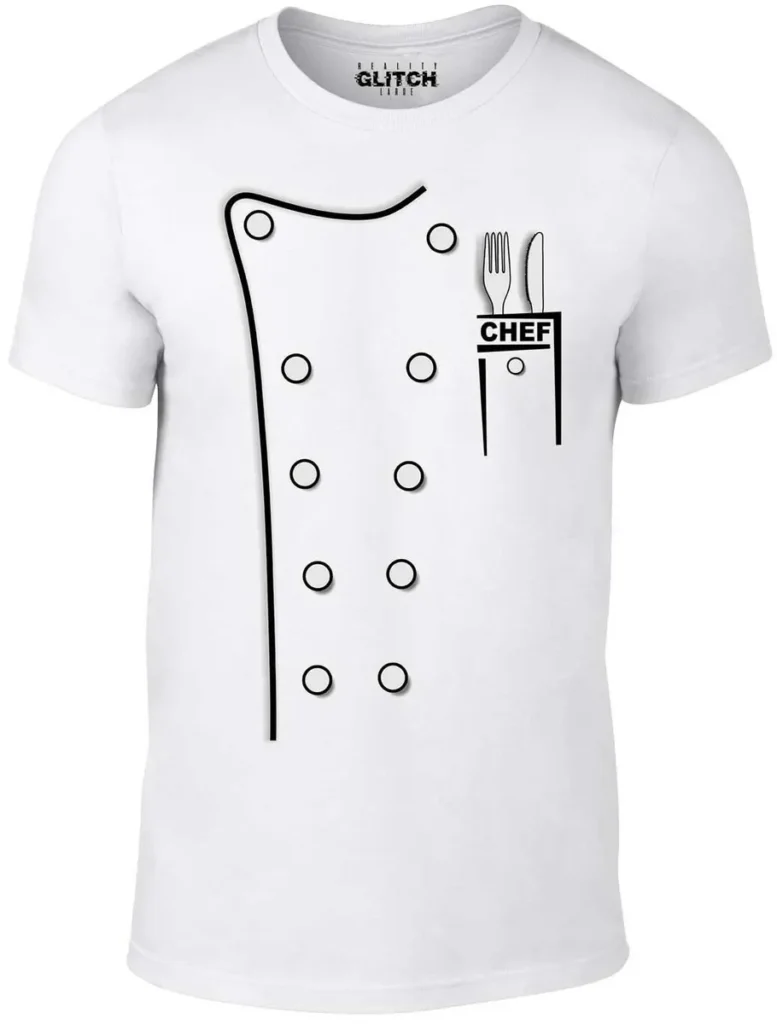 chef design printed on t-shirt