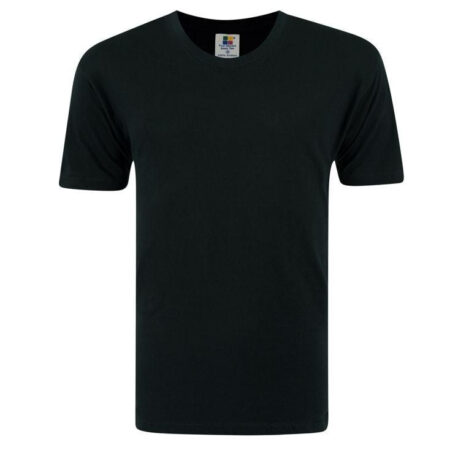 MD Textile Enzyme Series (190gsm)100% Cotton Plain T-Shirt Black