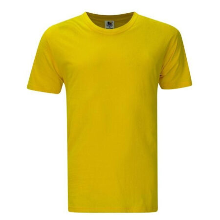 MD Textile Enzyme Series (190gsm)100% Cotton Plain T-Shirt Yellow