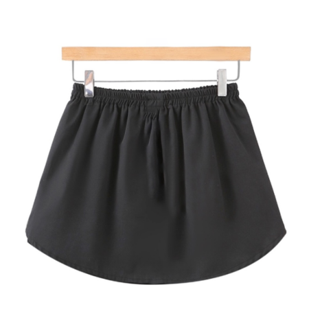 skirt extender cotton - black