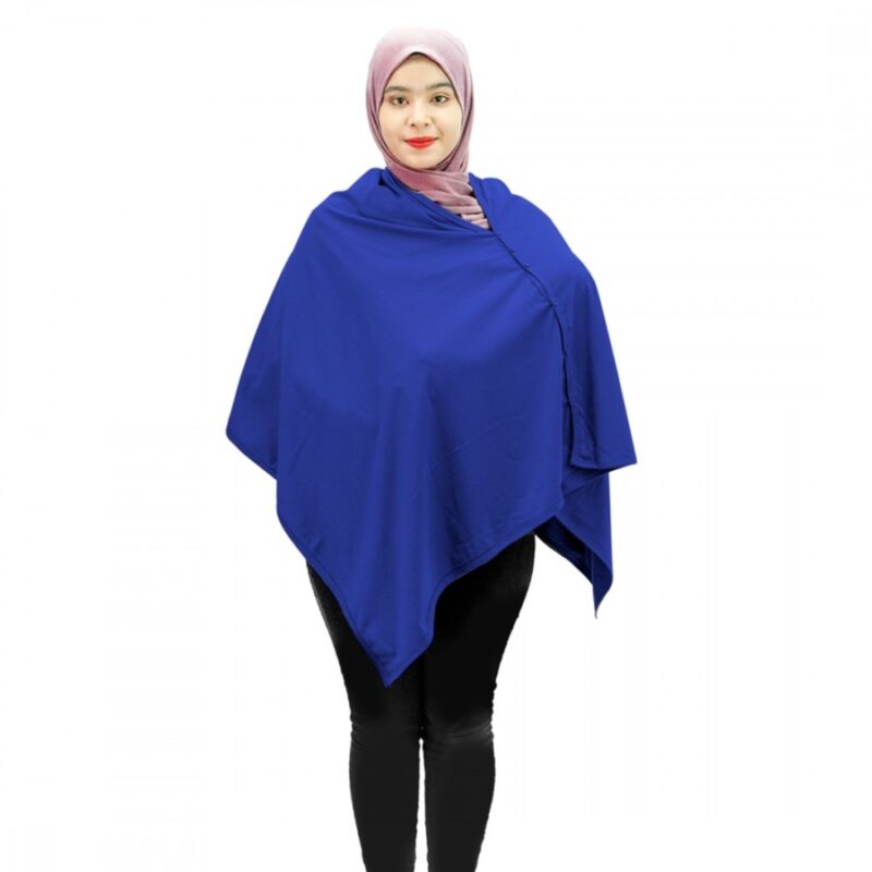 Nursing Cover with Button - Royal Blue