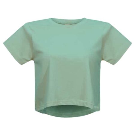 Women Crop Top T-Shirt - Haze Blue