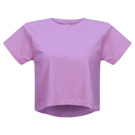 Women Crop Top T-Shirt - Lavender