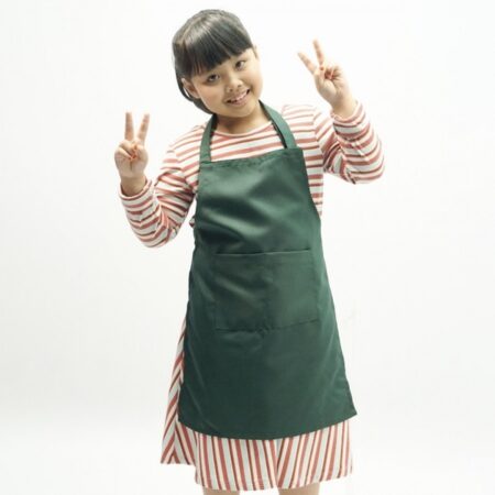 kids apron - bottle green