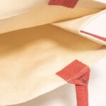 A3 Side-Line Laminated Canvas Bag - Beige - Image 5