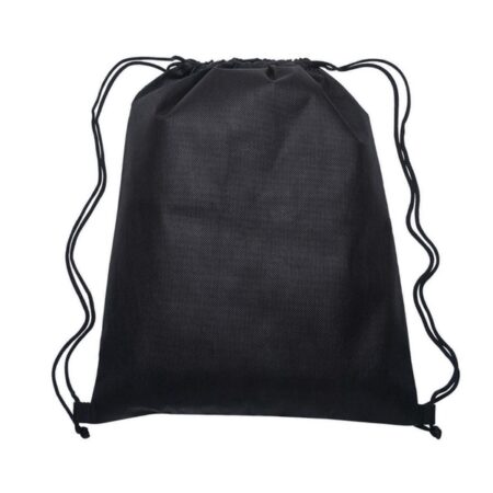 value drawstring bag - black