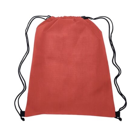 value drawstring bag - red