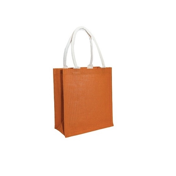 Plain Jute Bag A4 – Orange – MD Textile – Blank T-shirts Malaysia