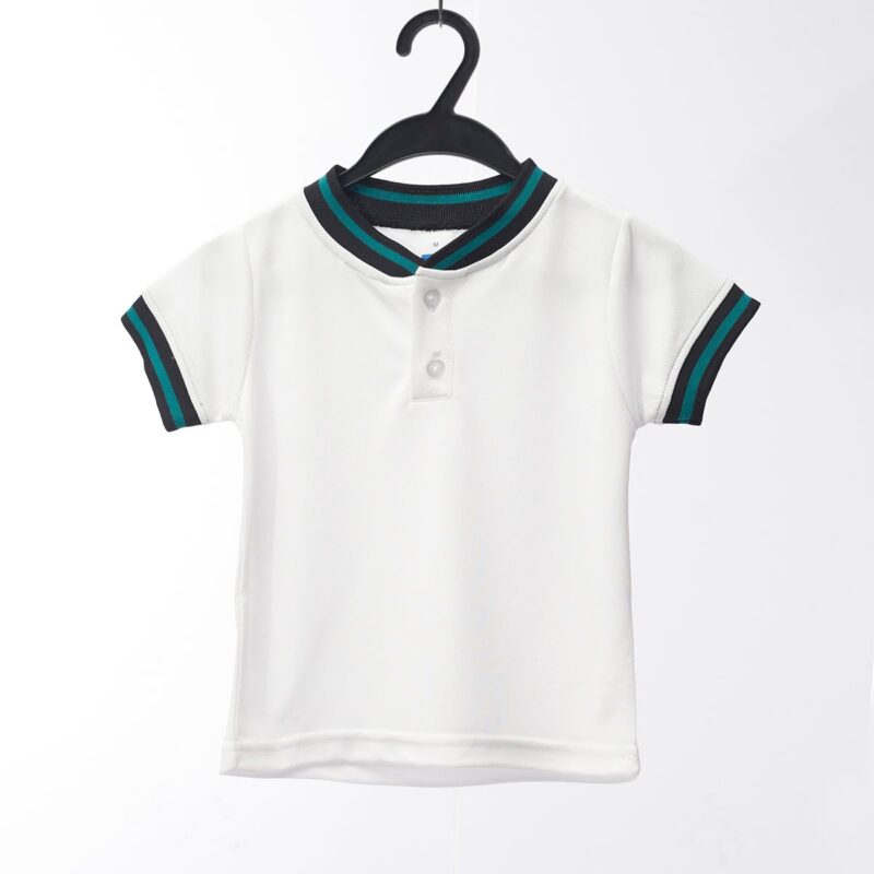 Tipping Collar Baby Polo:white