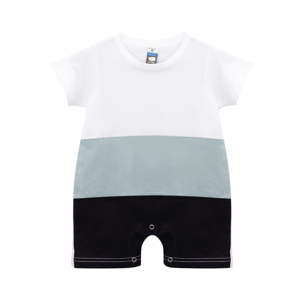 Vintage Rompers 3 Layers - White/Haze Blue/Black