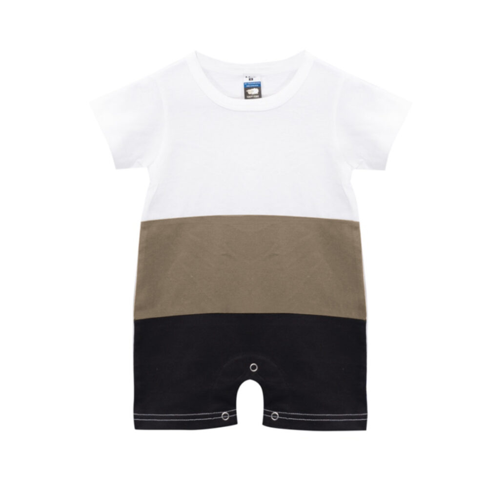 Vintage Rompers 3 Layers - White/Cocoa/Black