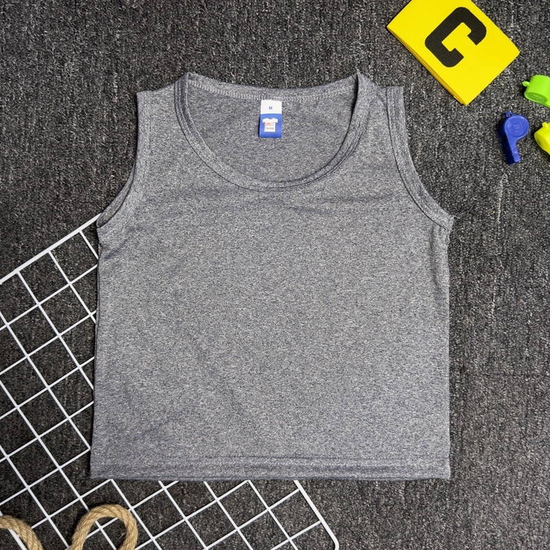 MICROFIBER Kids Singlet - Graphite Grey