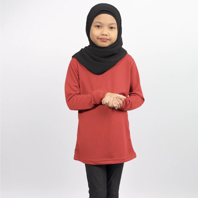 Microfiber Kids Muslimah - Red