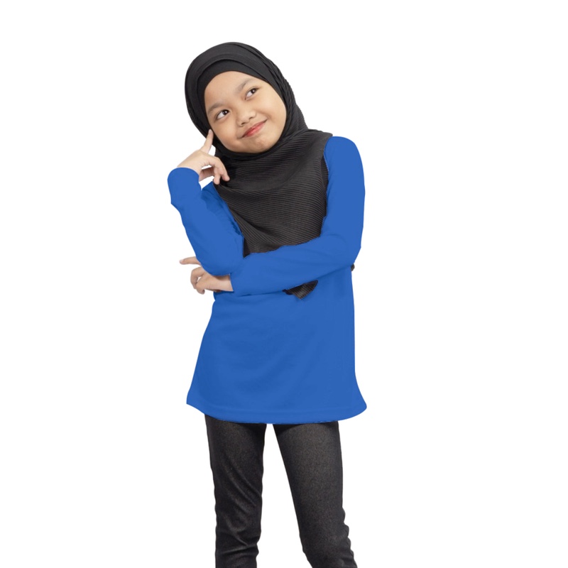 Microfiber Kids Muslimah - Royal Blue