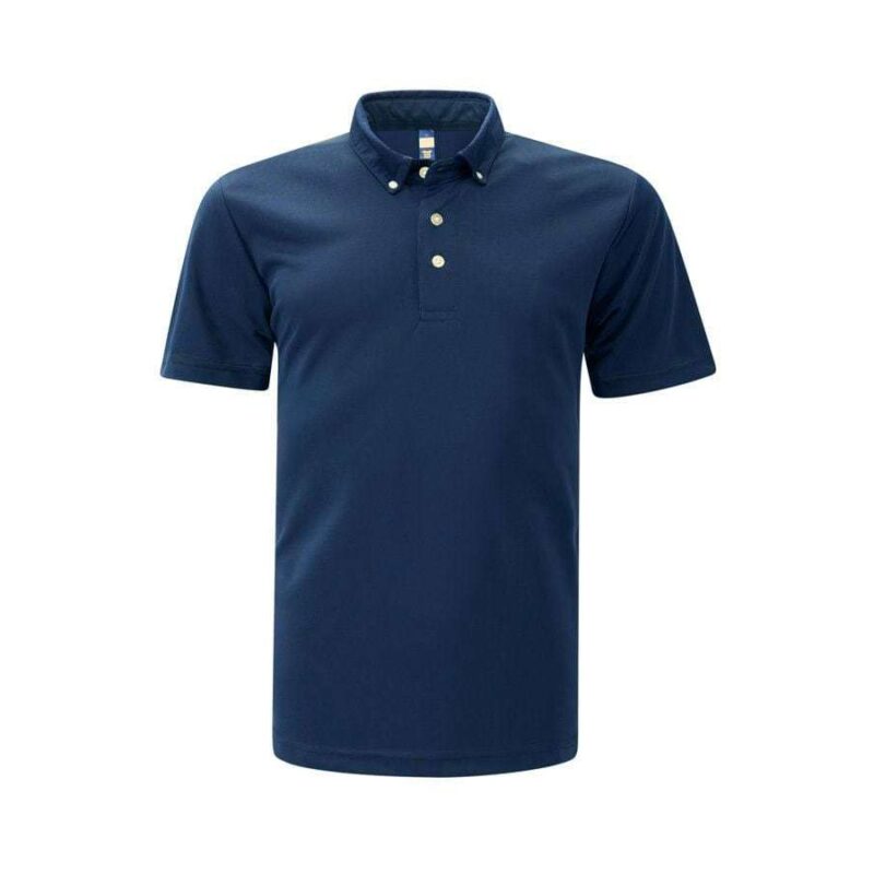 Plus Size Feathersoft Polo - Navy Blue