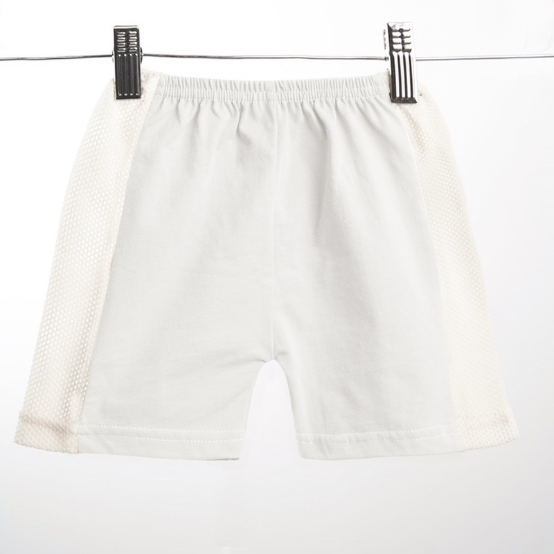 Baby Fashion Eyelet Short Pants - Offwhite