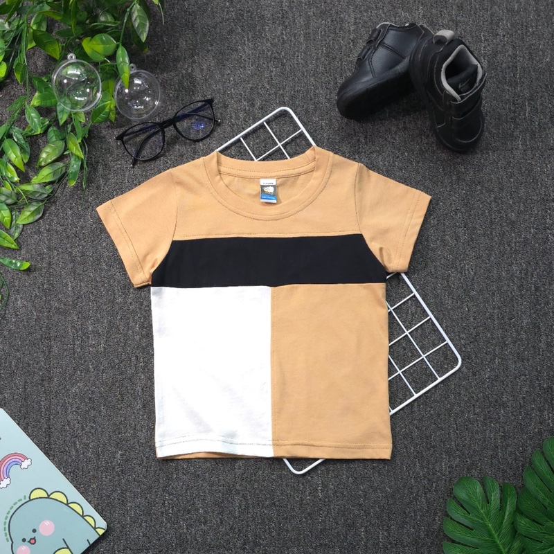 Pastel Blocks T-Shirt - Sand