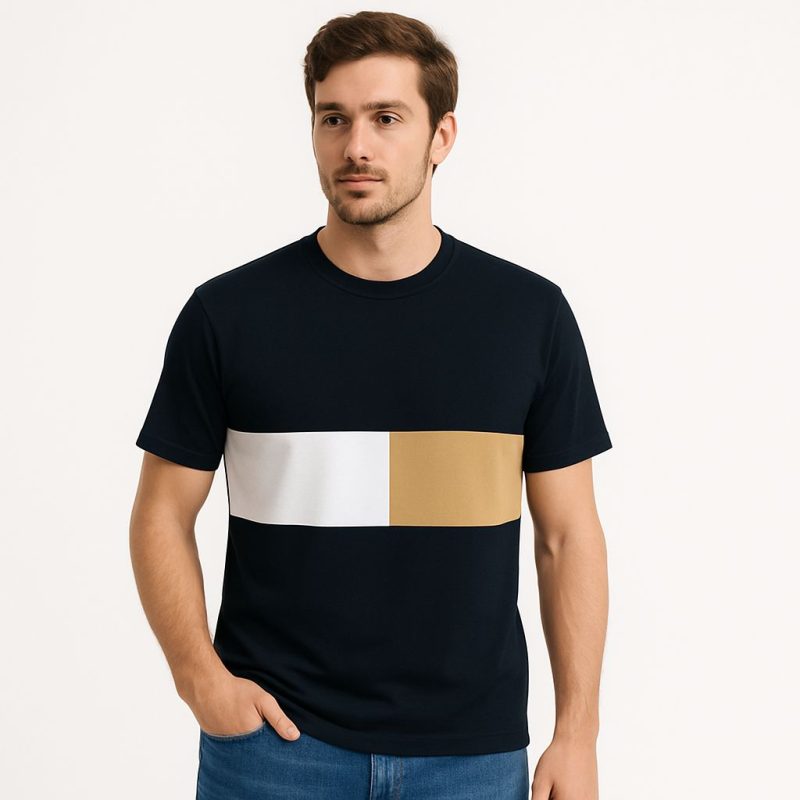 CASUAL Colourblock MF T-Shirt - Black