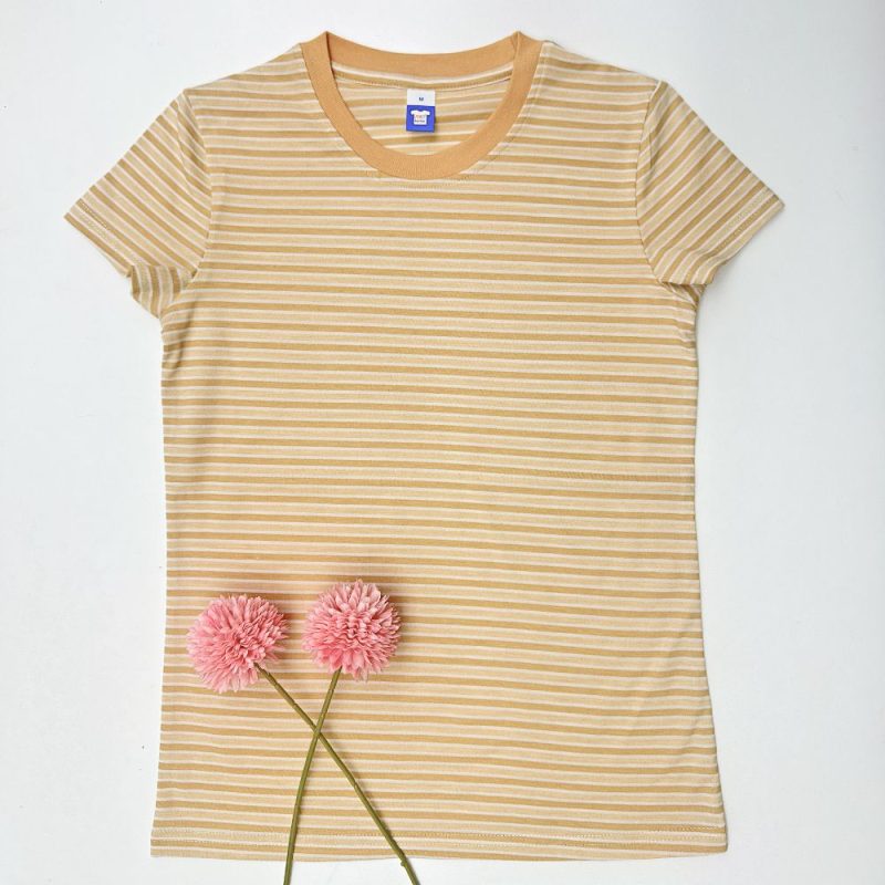 STRIPED Ladies RN T-Shirt – Sand